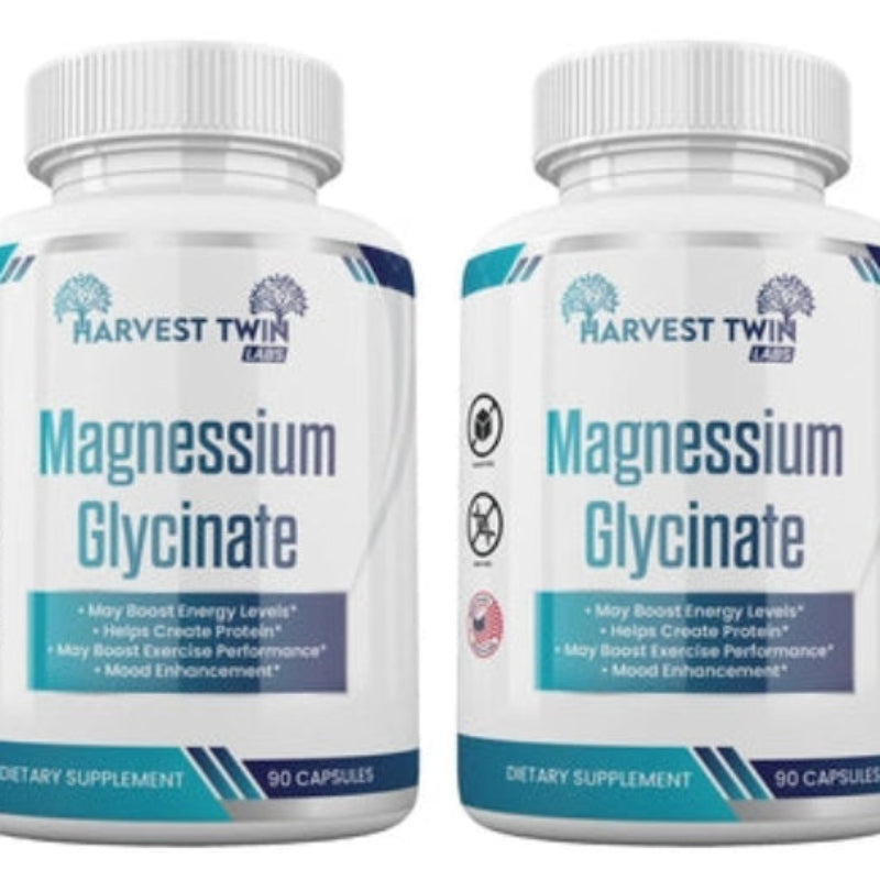 Harvest Twin Labs Magnesium Glycinate Capsules – Energy & Mood Support