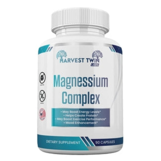 Harvest Twin Labs Magnesium Complex Dietary Supplement – 90 Capsules