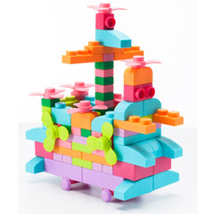 UNiPLAY Soft Building Blocks Plus Series 80pcs Pastel Color