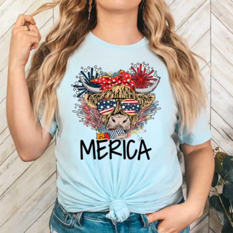 Merica Cow Unisex Tee