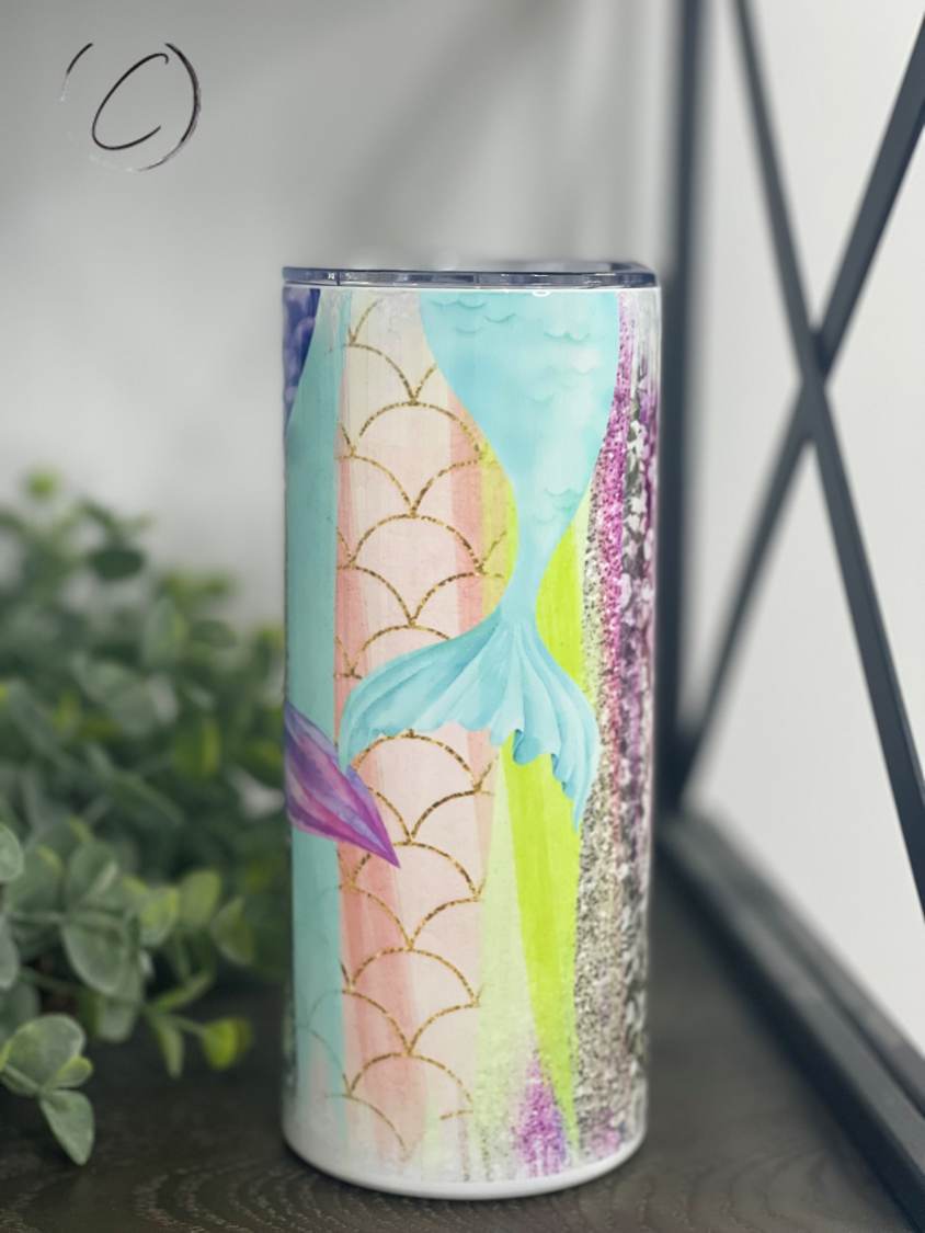 Vaso infantil de sirena de 15 oz