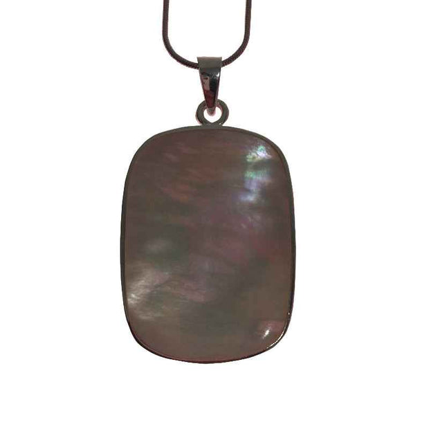 Iridescent Pendant Necklace Minimal Chain Jewelry