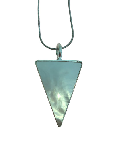 Silver Mother Of Pearl Necklaces.