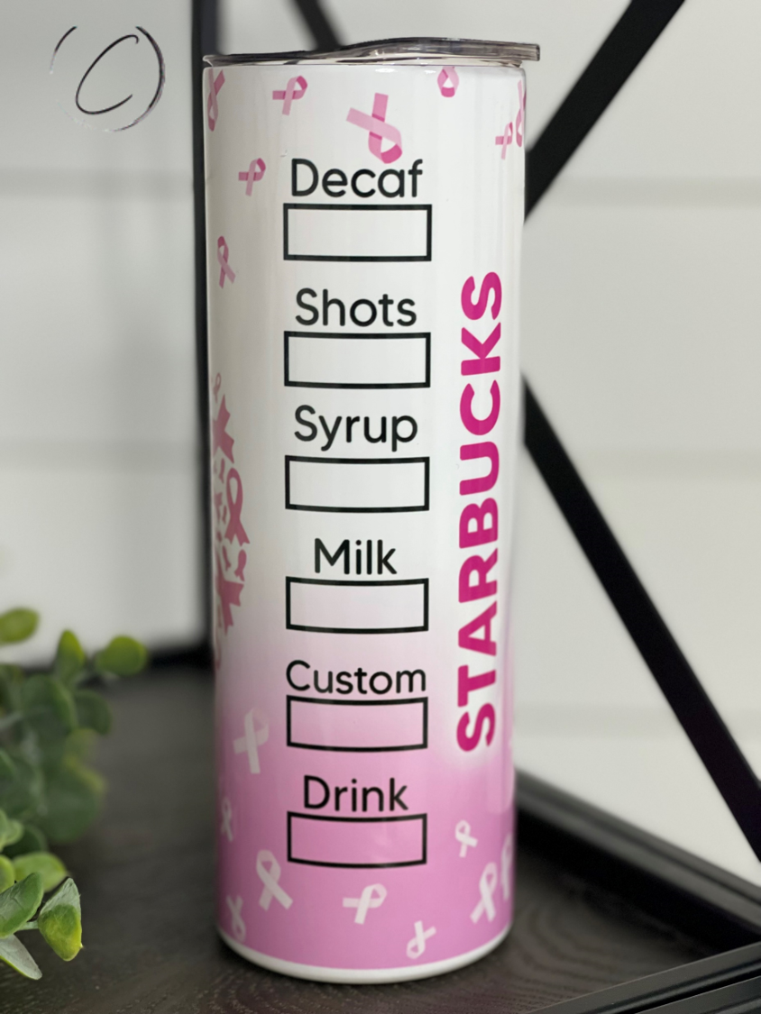 Pink Drink Starbucks 20oz Pink Tumbler