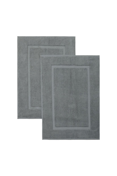 Alfombrillas de baño de algodón turco - Paquete de 2. 