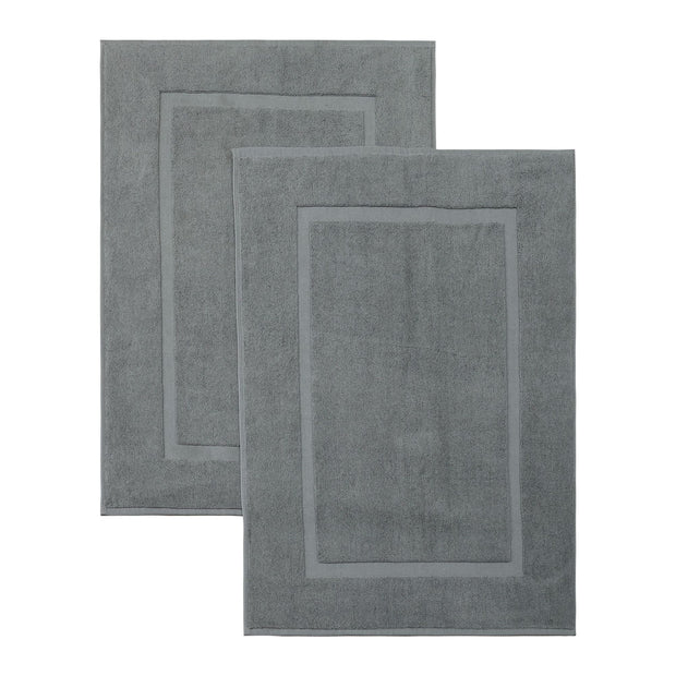 Alfombrillas de baño de algodón turco - Paquete de 2. 