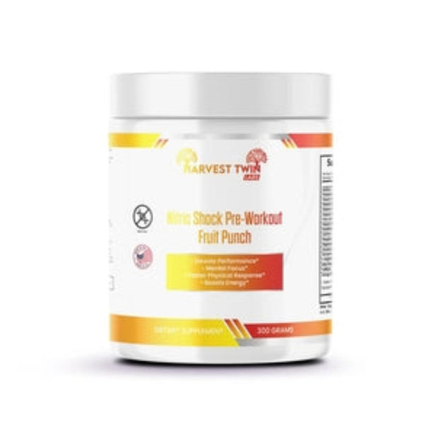 Harvest Twin Labs Nitric Shock Pre-Workout 300g Fruit Punch Energy Formula