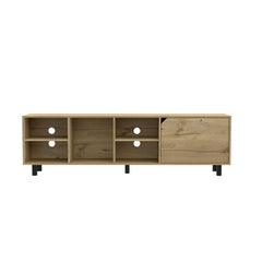 TV Stand for TV´s up 70" Estocolmo, Four Open Shelves, Light Oak