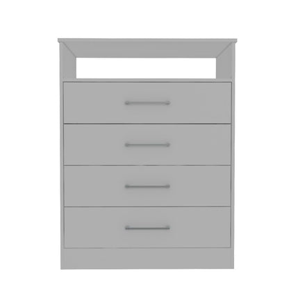 Dresser, Four Drawers, White Finish.