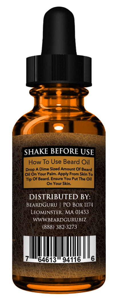 Beard Guru Premium Old Leather Beard Oils 1oz.