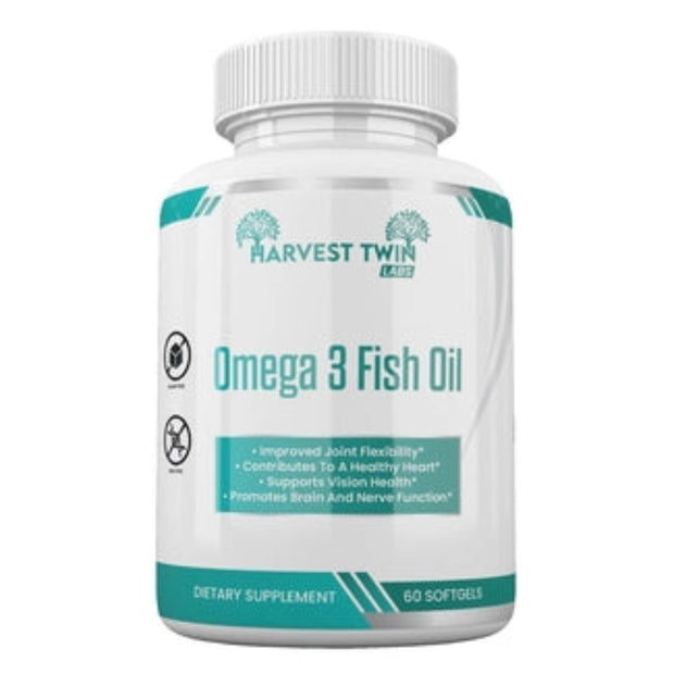 Harvest Twin Labs Omega 3 Fish Oil 1200mg – 60 Softgels Dietary Supplement