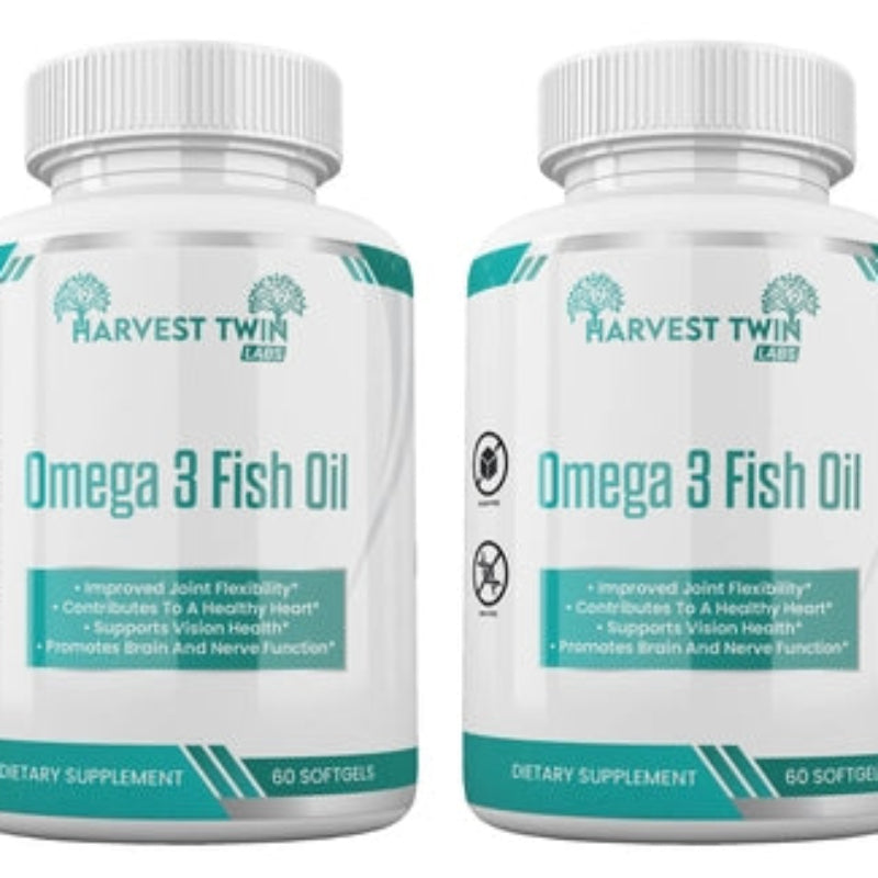 Harvest Twin Labs Omega 3 Fish Oil 1200mg – 60 Softgels Dietary Supplement