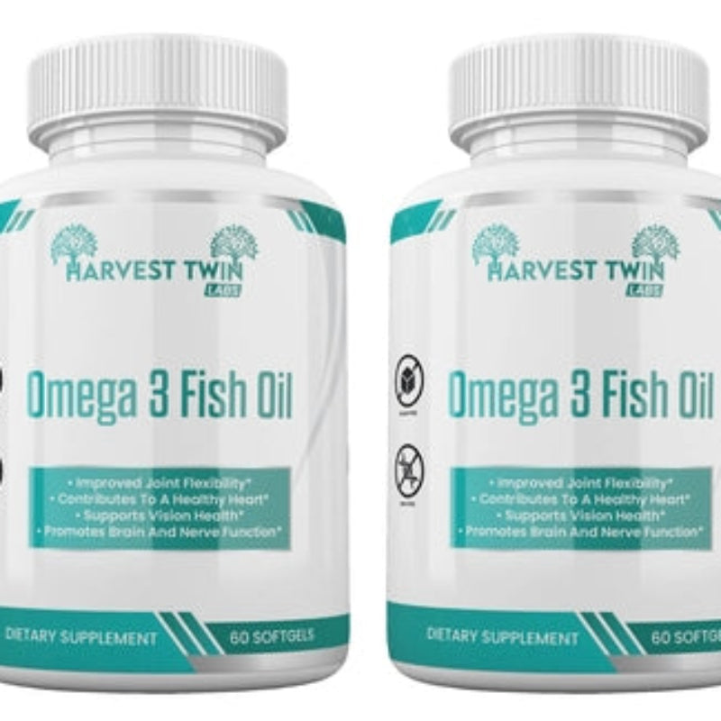 Harvest Twin Labs Omega 3 Fish Oil 1200mg – 60 Softgels Dietary Supplement