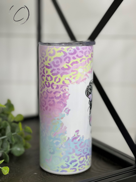 Pastel Leopard Kids Tumbler