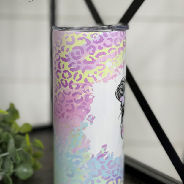 Pastel Leopard Kids Tumbler