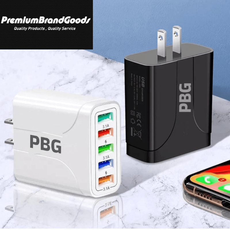 PBG 48W Quick Charge Multi Port USB Charger Fast Charging Adapter