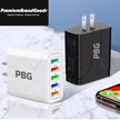 PBG 48W Quick Charge Multi Port USB Charger Fast Charging Adapter