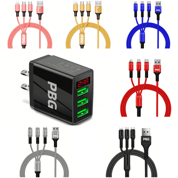 Chargeur LED 3 ports PBG