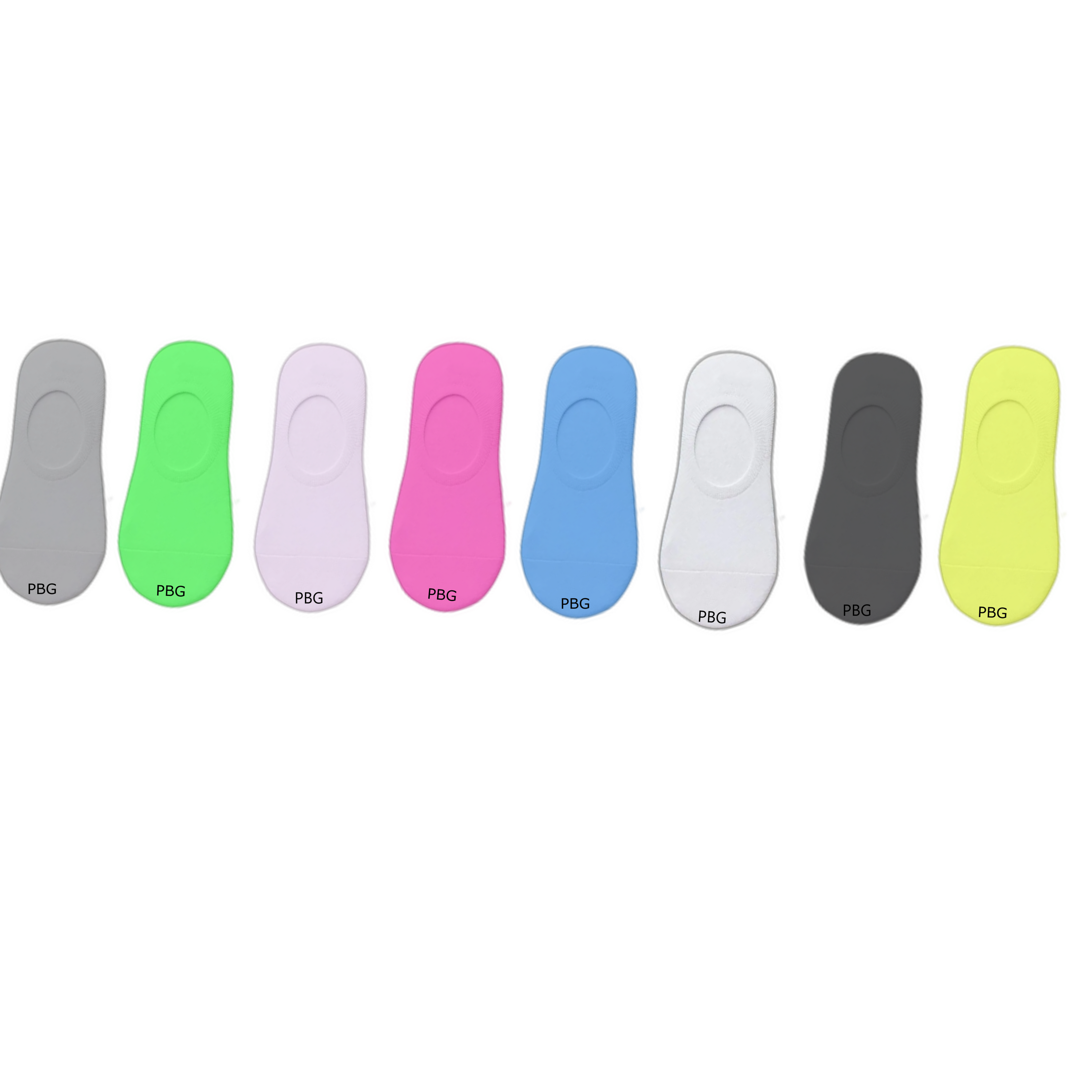 Calcetines invisibles PBG para mujer, multicolor, tallas 9-11, 6.
