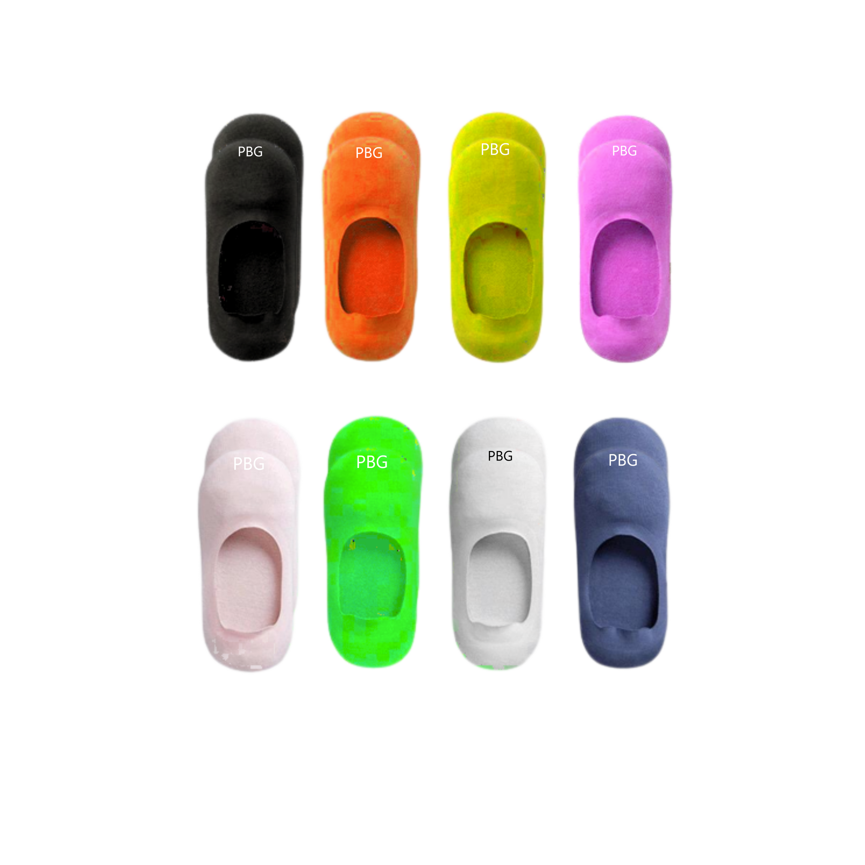 Calcetines invisibles PBG para mujer, multicolor, tallas 9-11, 6.