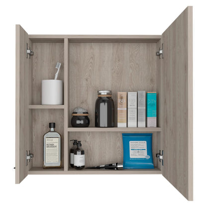 Medicine Cabinet, Four Internal Shelves, Single Door, Light