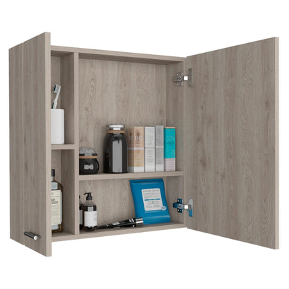 Medicine Cabinet, Four Internal Shelves, Single Door, Light