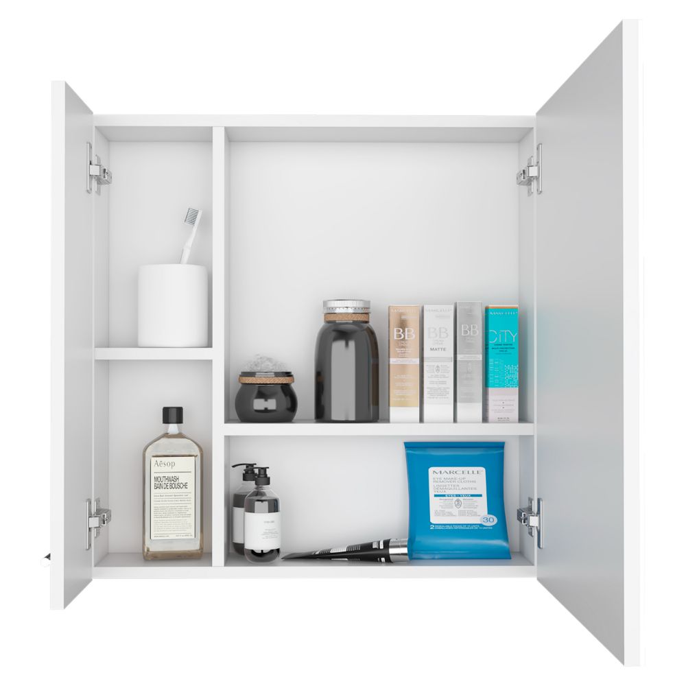 Medicine Cabinet, Four Internal Shelves, Single Door, White