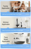 Manhua Household Tissue Paper 20 Packs Bulk 400 Sheets Each Thickened Soft Disposable Napkins for Home Daily Cleaning Face Towel