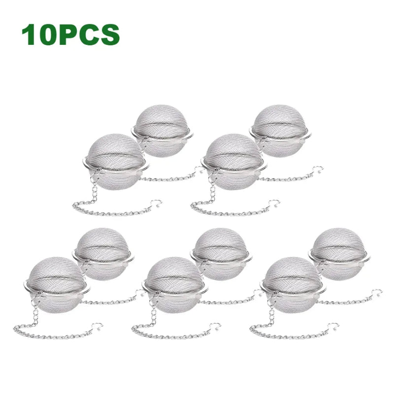 Stainless Steel Tea Infuser Ball with Chain Hook for Loose Leaf Tea