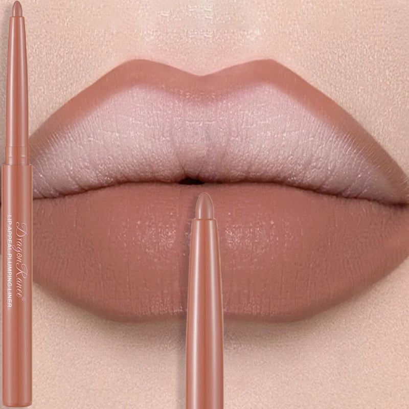 Matte Mauve Lipstick Pencil – Long-Lasting Waterproof Non-Stick Velvet Lipliner Crayon