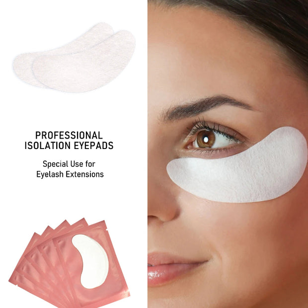White Under Eye Lash Extension Pads – Curved Eye Patches