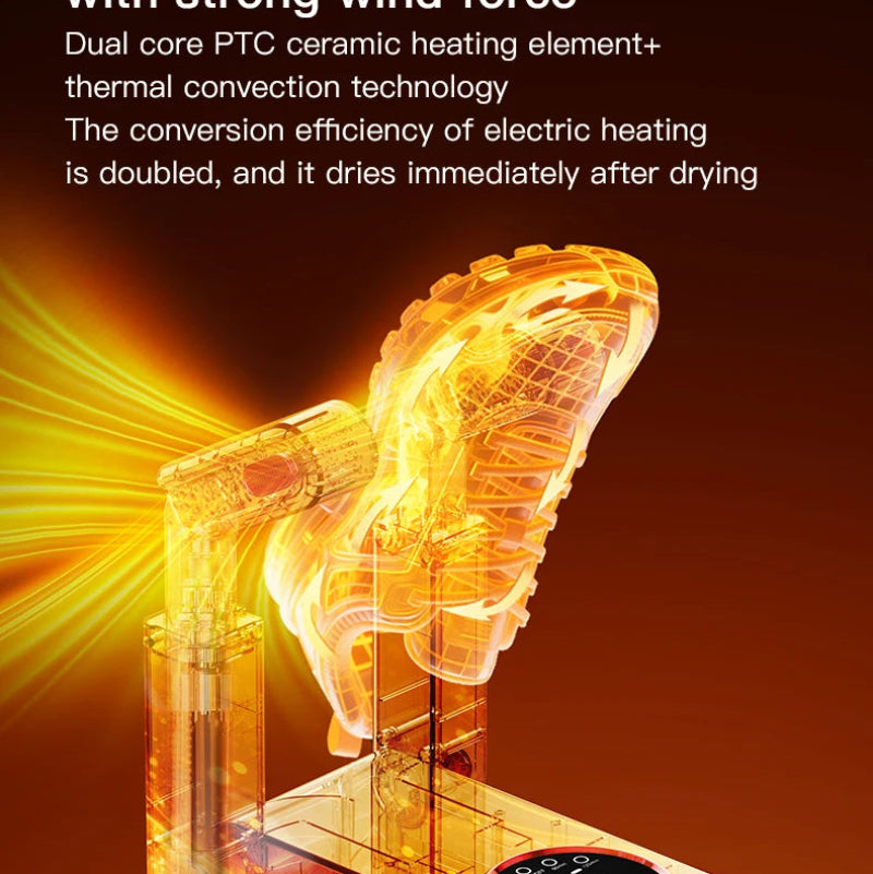 New Electric Shoe Dryer Machine with Deodorizing & Sterilizing Function, Adjustable Timing Extension Footwear Dryer for Home Use