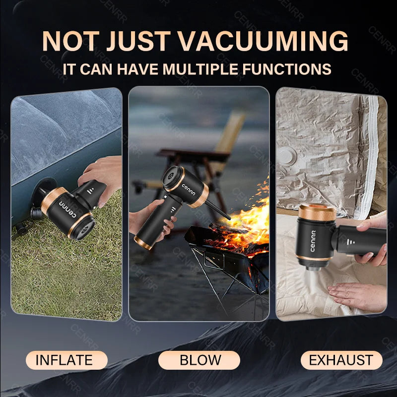 CENRR 2026 Mini Car Vacuum Cleaner 998000Pa Cordless Powerful Handheld Vacuum & Blower