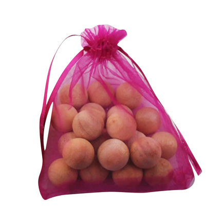 Natural Cedar Wood Moth Repellent Balls for Clothes, Drawers & Storage Boxes – 20/40/60pcs Camphor Wood Balls