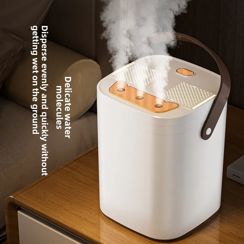 1.8L Large Capacity Humidifier with Three Nozzle Spray, Night Light & Double Filter Aromatherapy Mist Machine for Bedroom, Car & Home