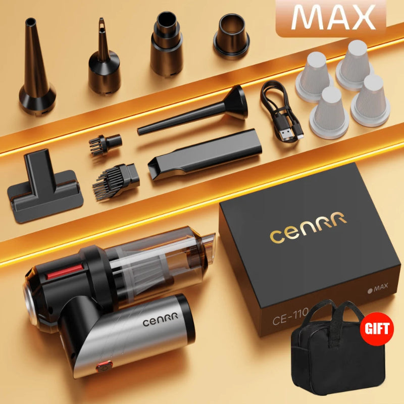 CENRR Mini Car Vacuum Cleaner 998000Pa Powerful Cordless Portable Handheld Vacuum & Blower