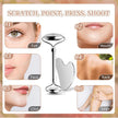 Facial Gua Sha Roller Set with Stainless Steel Massage Tool and Ice Face Roller Beauty Kit