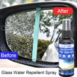 Water Repellent Spray Anti Rain Coating for Car Glass Hydrophobic Windshield & Mirror Polish Kit