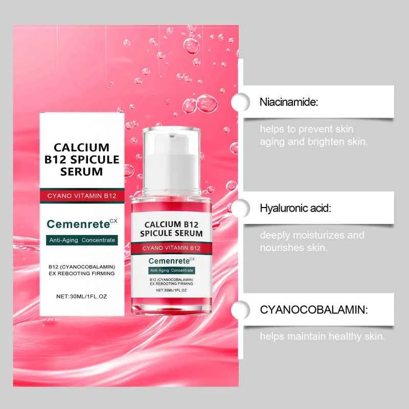Calcium Skincare Set Anti-Aging Facial Serum, Eye Patches & Multi Balm for Fine Lines and Dark Circles Care