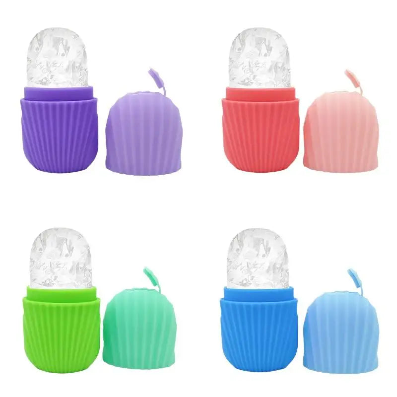 Reusable Silicone Ice Roller for Face & Eyes – Cooling Facial Massage Tool for Skin Care and Eye Bag Relief