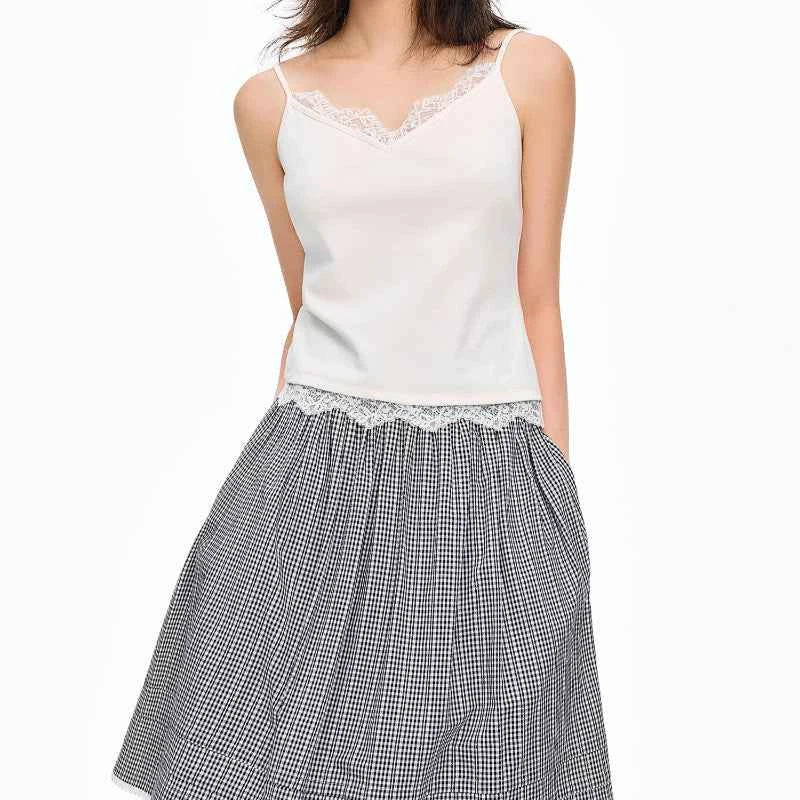 Lace Detail Sleeveless Camisole for Women