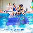 Inflatable Pool Lounger – Floating Chair with Backrest & Armrests | Multi-Color Summer Float
