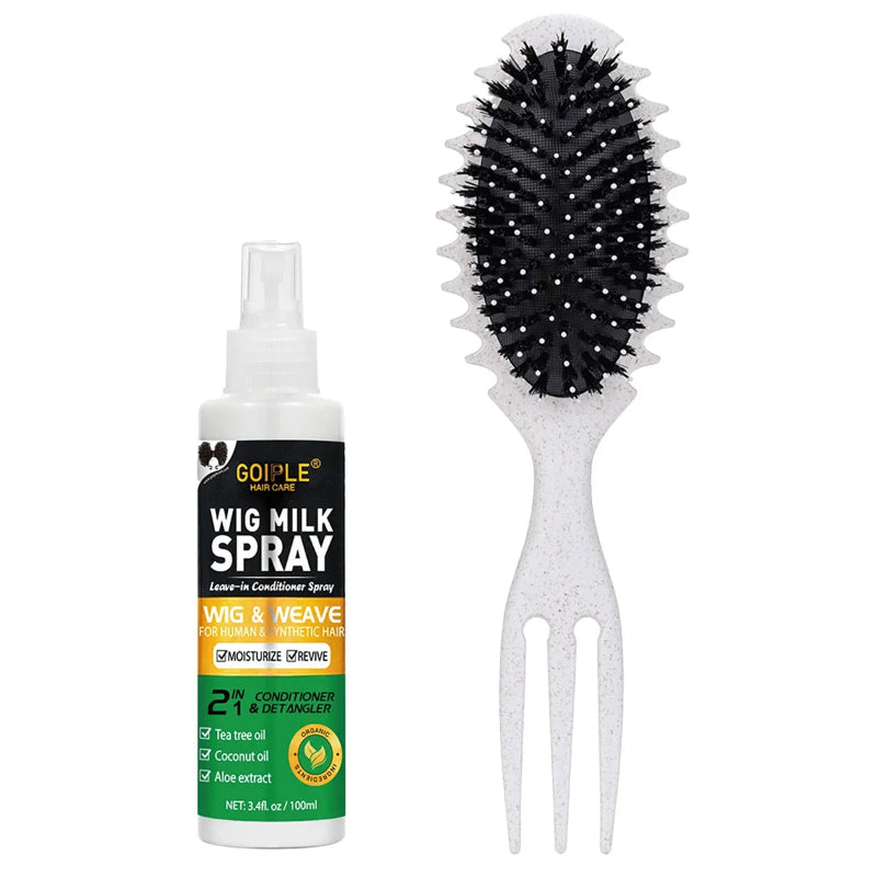 GOIPLE Wig Milk Spray 100ml Moisturizing Leave-In Conditioner Spray for Synthetic Hair Wigs