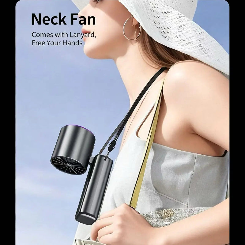 199-Speed Portable Turbo Handheld Fan with Semiconductor Ice Cooling, Digital Display & Type-C Charging