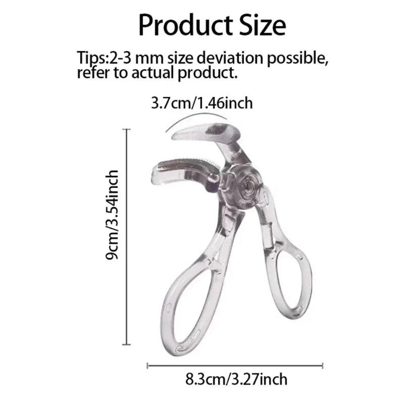 Dual-Type Eyelash Curler with Comb – Wide & Partial Clip Options for Natural Curl