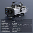 U'King 1200W Fog Machine – 6 LED Colorful Smoke Effects with Remote Control
