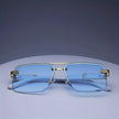Luxury Square Sunglasses Set with Gold Frames