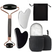 Stainless Steel Facial Roller Gua Sha Board Set with Ice Face Roller Mold Skin Care Massage Tools
