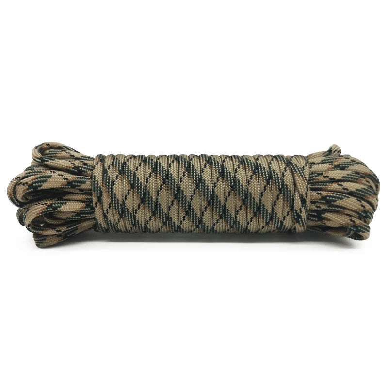 550 Paracord Rope 4mm 7-Core Survival Cord 5m/15m/30m Outdoor Camping Hiking Utility Rope