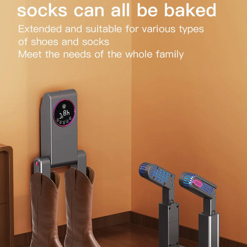 New Electric Shoe Dryer Machine with Deodorizing & Sterilizing Function, Adjustable Timing Extension Footwear Dryer for Home Use
